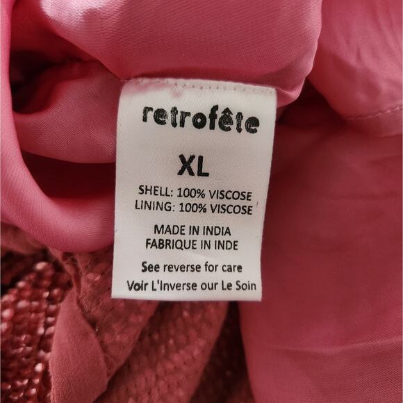 Retrofete Jill Sequin Mini Dress in Pastel Pink Size XL NWT Spaghetti Straps - Picture 11 of 13